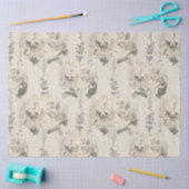 Victoriaans vrouwelijke kunstenaar Collage Tissuepapier (Craft)