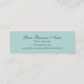 Victoriaans walvishandel of persoonlijk Mini Visitekaartje (Achterkant)