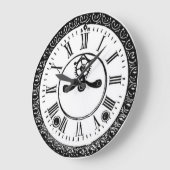 Victoriaans wandklok grote klok (Hoek)