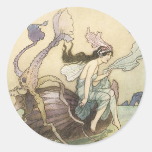 Victoriaans Water Faerie Sticker