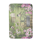 Victoriaans waterhouse Chickadees Flowers Badmat (Voorkant Verticaal)