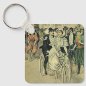 Victoriaans weddenschappen en fietsen van de Pas g Sleutelhanger (Voorkant)