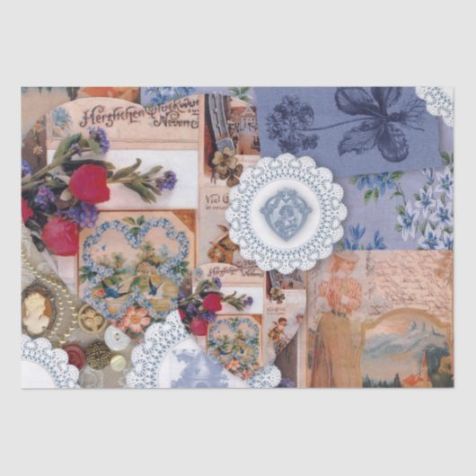 Victoriaans weefselpapier tissuepapier (Voorkant)