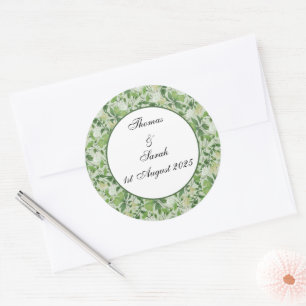 Victoriaans weide ronde sticker