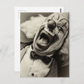 Victoriaans-weird Funny Clown Briefkaart (Voorkant / Achterkant)