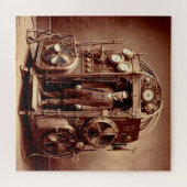 Victoriaans Wetenschapper ~ Steampunk Tijdmachine  Legpuzzel (Horizontaal)