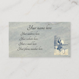 Victoriaans wielrenner visitekaartje