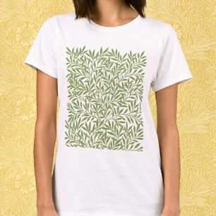  Victoriaans Willow Leaves door William Morris T-shirt