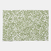 Victoriaans Willow Leaves door William Morris Theedoek (Horizontaal)