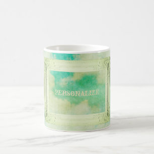 Victoriaans wolkenverfschilderij van lijst elegant koffiemok