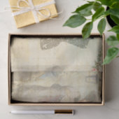 Victoriaans Woman Dressmaker Decoupage Tissuepapier (Geschenk)