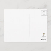 Victoriaans Wooden Doll Plum Pudding Briefkaart (Achterkant)