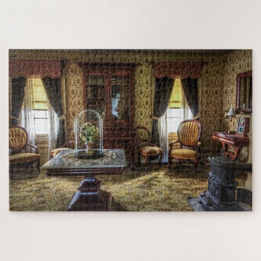 Victoriaans woonkamer puzzel legpuzzel (Horizontaal)