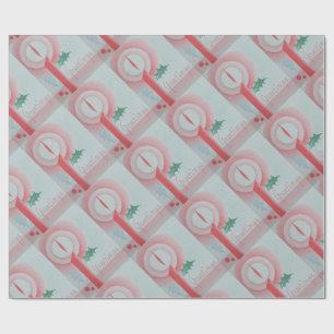 Victoriaans X-mas  kaars van 1940 Cadeaupapier