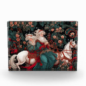 Victoriaans Yule Couple Celebration Fotoblokken (Voorkant)