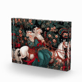 Victoriaans Yule Couple Celebration Fotoblokken (Rechts)