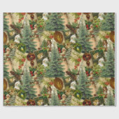Victoriaans Yuletide Splendor Cadeaupapier (Vlak)