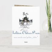 Victoriaans zeemeermin Wenskaart Kaart (Achterkant)