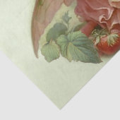 Victoriaanse “Aardbeerenfee” Tissuepapier (Detail)