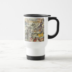 Victoriaanse badschone Kraken Vintage Surrealisme Reisbeker