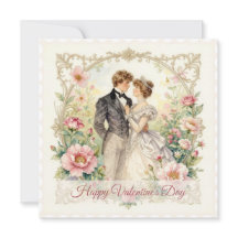 Victoriaanse bloemrijke romance – Valentijnskaart