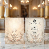 Victoriaanse engelachtige cherubijn & etherische d kaart