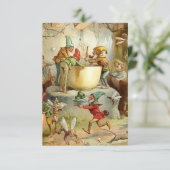 “Victoriaanse feeën” door E S Hardy Bedankkaart (Staand voorkant)