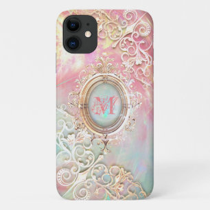 Victoriaanse filigraan opalescente edelsteen iPhone 11 hoesje