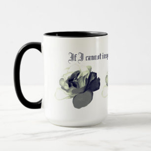 Victoriaanse Gothic Quote- Als ik geen liefde kan  Mok