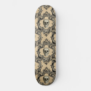Victoriaanse kader schedels goth skelet gotisch skateboard