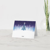 Victoriaanse Kerst Kaart met Ster (Achterkant)