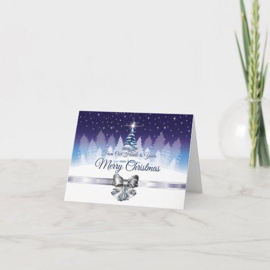 Victoriaanse Kerst Kaart met Ster (Voorkant)