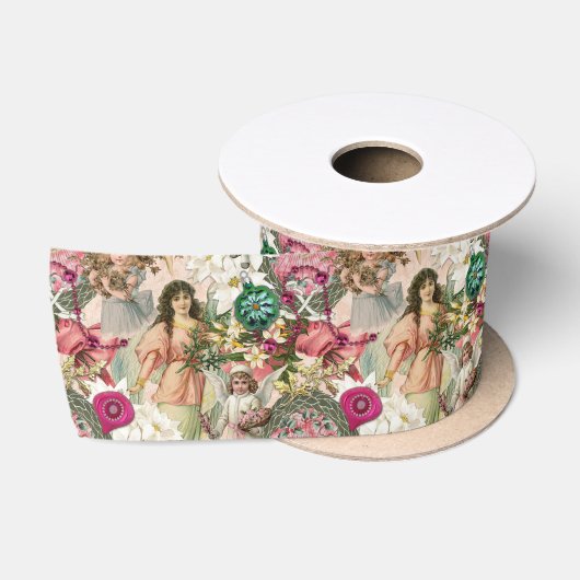Victoriaanse Kerstglans Lint (Spoel)
