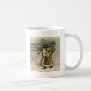 Victoriaanse Kerstman met kerstboom Koffiemok