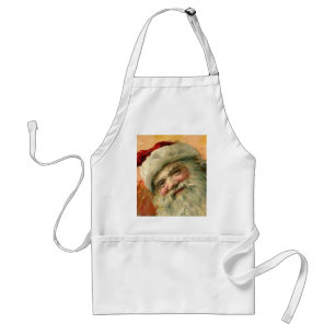 Victoriaanse Kerstman Portret, Oude Kerst Standaard Schort