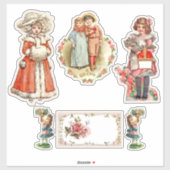 Victoriaanse kinderen sticker (Vel)