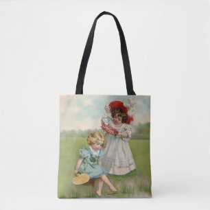 Victoriaanse Kinderen Vintage Zomer Meisjes Tuin Draagtas
