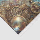 Victoriaanse Kolibrie Mechanische Reis Decoupage Tissuepapier (Detail)