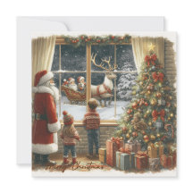 Victoriaanse landelijke kerstkaart