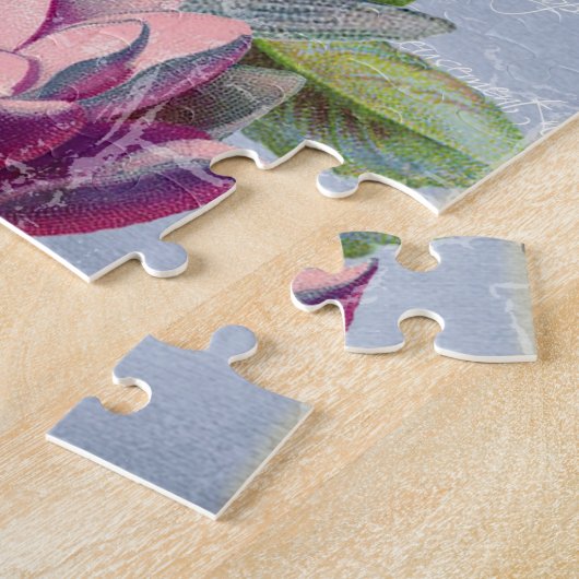 Victoriaanse liefdesgedachten Dromen Vlinder Vogel Legpuzzel (Zijkant)