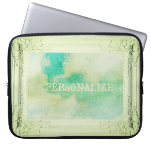 Victoriaanse lijst lucht wolk schilderij elegante laptop sleeve