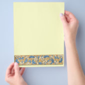 Victoriaanse rand met veren flyer (Hand)