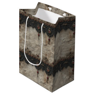 Victoriaanse Robijnen Kant Gotische Patroon (1) Medium Cadeauzakje