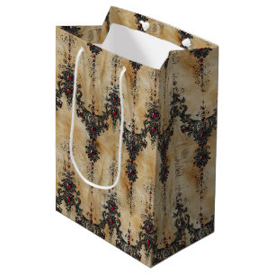 Victoriaanse Robijnen Kant Gotische Patroon (5) Medium Cadeauzakje