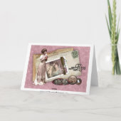 Victoriaanse romantische liefdesbrieven kaart (Achterkant)