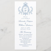 Victoriaanse sierlijke gratie stoffige blauwe trou programma (Voorkant)