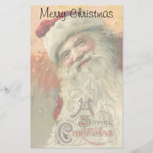 Victoriaanse Sinterklaas Portret, Oude Kerstmis Briefpapier