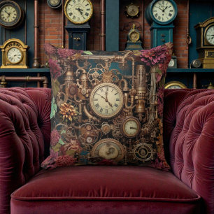 Victoriaanse Steampunk met Bloemen Kussen
