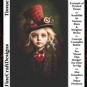 Victoriaanse Steampunk Ringmeesteres CN2 Decoupage Tissuepapier