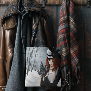 Victoriaanse Steampunk Winter Libel Sleutel Gotisc Draagtas